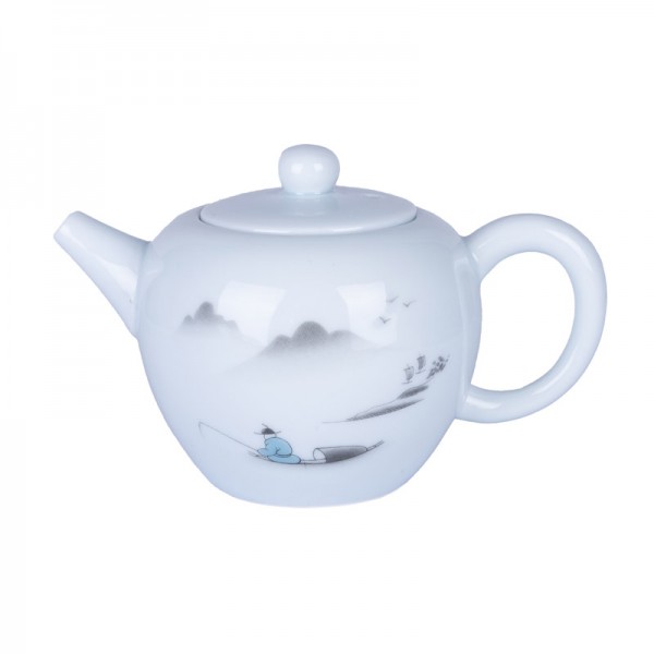 Чайник керамический из Дэхуа, селадон, 200мл, ITT-251