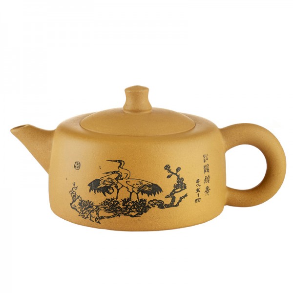 Чайник из глины Цзы-ша формы тьэн ди чаху, 170мл  (ITT-203)