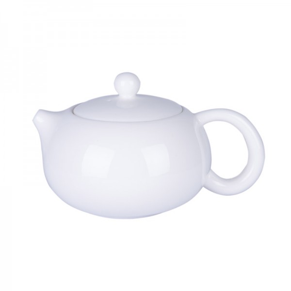 Чайник белый, фарфор Дэхуа, 220мл, ITT-253